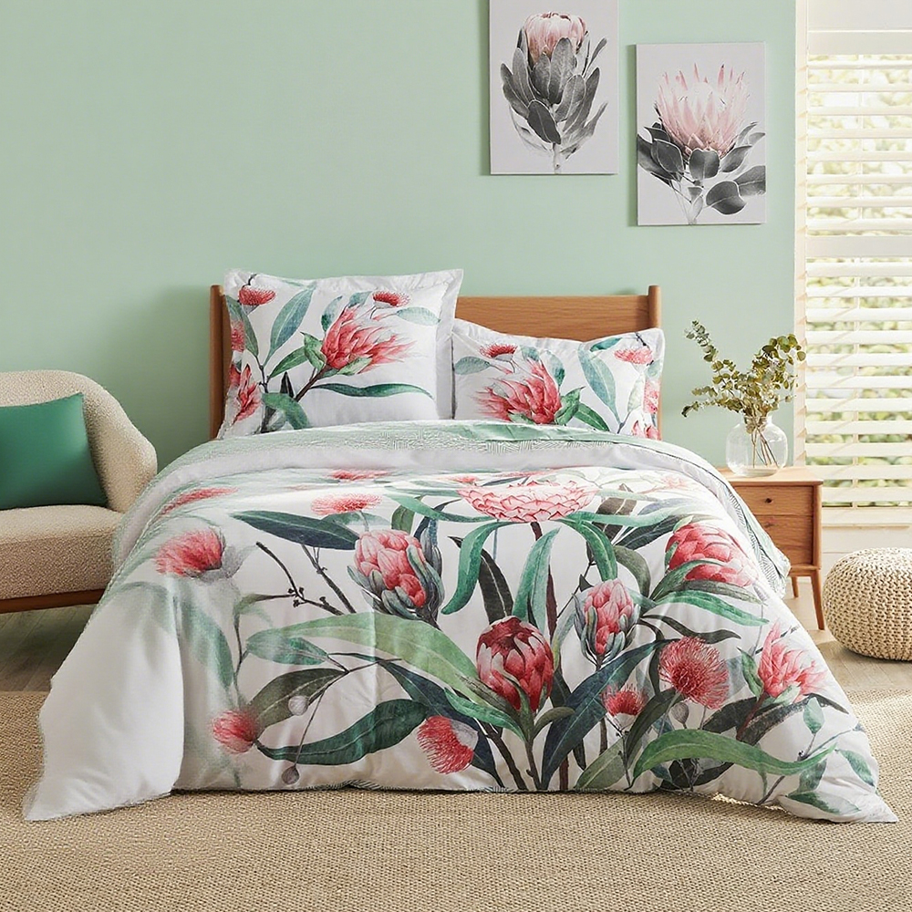Monica Floral Botanical Printed dynetrekksett