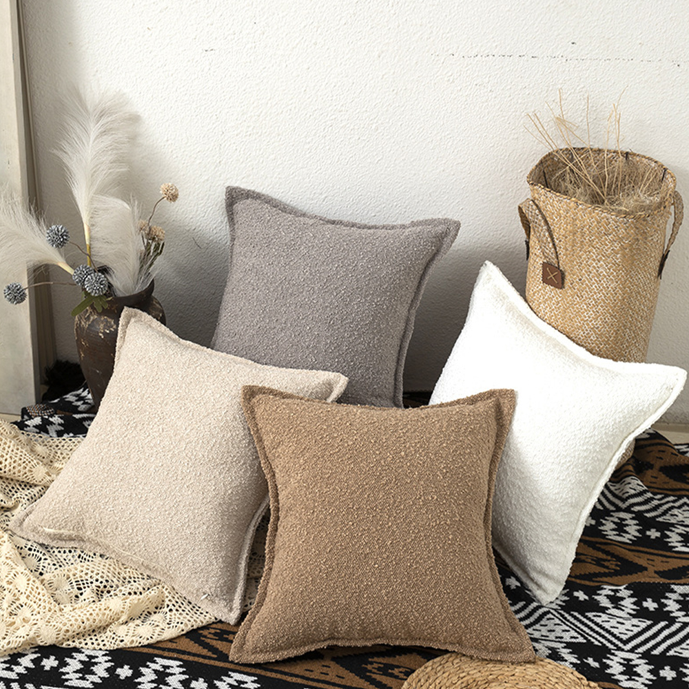 Bouclé Sherpa pute deco pute