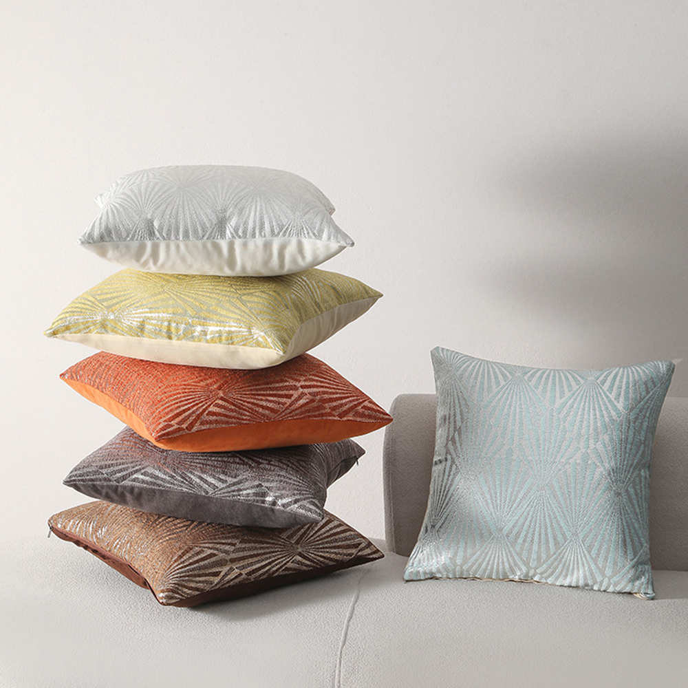 Decopute med geometrisk chenille-tekstur