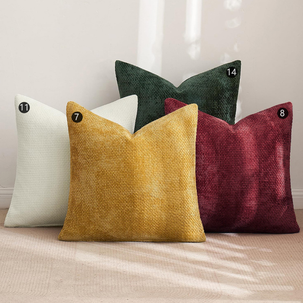 Teksturert chenille pute deco pute